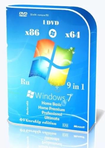 Windows 7 SP1 x86/x64 Ru 9 in 1 Update 02.2024 by OVGorskiy (Ru/2024)
